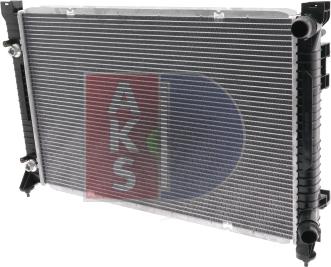 AKS Dasis 480260N - Радиатор, охлаждение двигателя autosila-amz.com