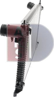 AKS Dasis 487007N - Интеркулер, теплообменник турбины autosila-amz.com