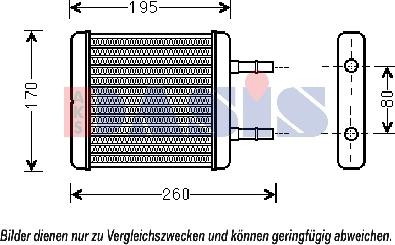 AKS Dasis 569017N - Теплообменник, отопление салона autosila-amz.com