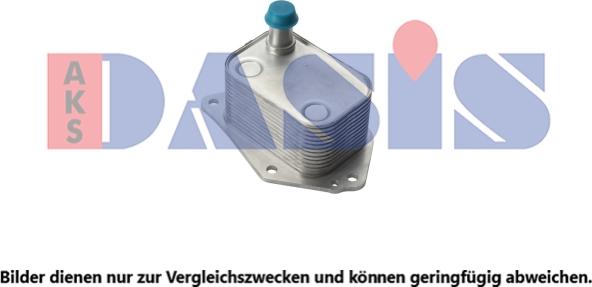 AKS Dasis 566008N - Масляный радиатор, двигательное масло autosila-amz.com