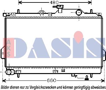 AKS Dasis 560017N - Радиатор, охлаждение двигателя autosila-amz.com