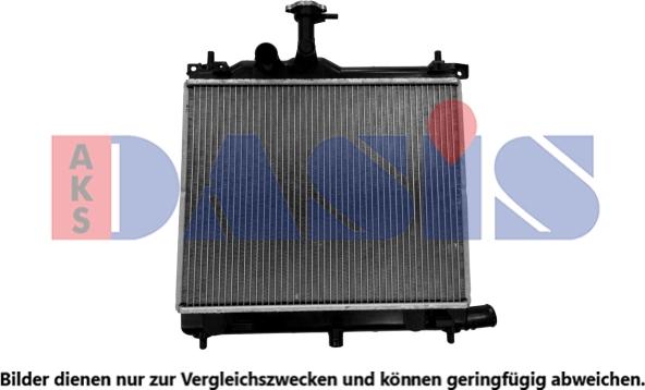 AKS Dasis 560082N - Радиатор, охлаждение двигателя autosila-amz.com