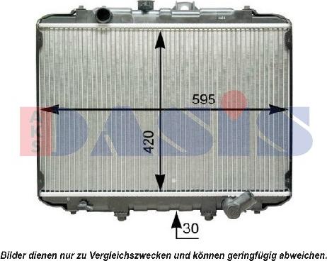 AKS Dasis 560029N - Радиатор, охлаждение двигателя autosila-amz.com