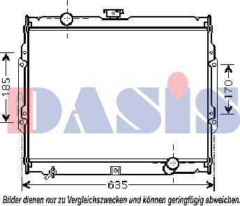 AKS Dasis 560021N - Радиатор, охлаждение двигателя autosila-amz.com