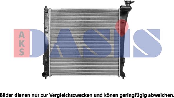 AKS Dasis 560105N - Радиатор, охлаждение двигателя autosila-amz.com