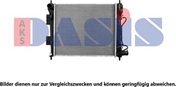 AKS Dasis 560121N - Радиатор, охлаждение двигателя autosila-amz.com