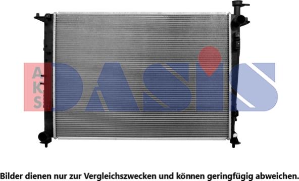 AKS Dasis 560170N - Радиатор, охлаждение двигателя autosila-amz.com