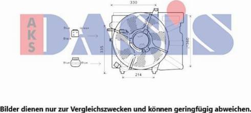 AKS Dasis 568069N - Вентилятор, охлаждение двигателя autosila-amz.com