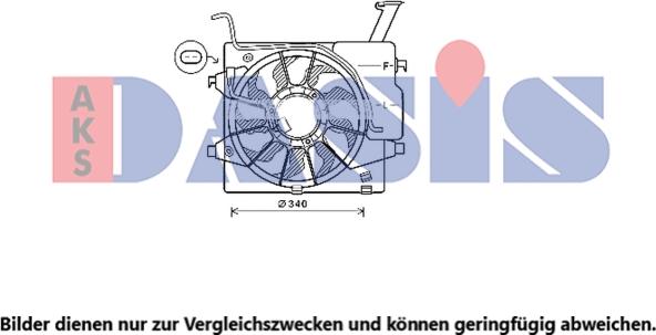 AKS Dasis 568111N - Вентилятор, охлаждение двигателя autosila-amz.com