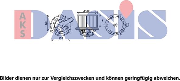 AKS Dasis 568121N - Вентилятор салона autosila-amz.com