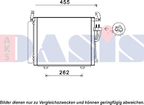 AKS Dasis 562026N - Конденсатор кондиционера autosila-amz.com