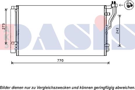 AKS Dasis 562028N - Конденсатор кондиционера autosila-amz.com