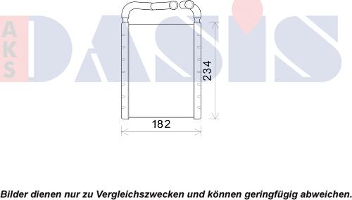AKS Dasis 519013N - Теплообменник, отопление салона autosila-amz.com