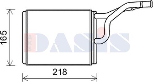 AKS Dasis 519035N - Теплообменник, отопление салона autosila-amz.com