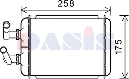 AKS Dasis 519036N - Теплообменник, отопление салона autosila-amz.com