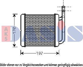 AKS Dasis 516007N - Теплообменник, отопление салона autosila-amz.com