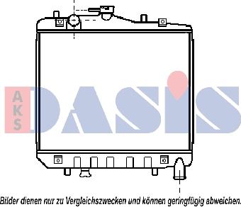 AKS Dasis 510013N - Радиатор, охлаждение двигателя autosila-amz.com
