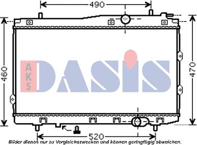 AKS Dasis 510086N - Радиатор, охлаждение двигателя autosila-amz.com