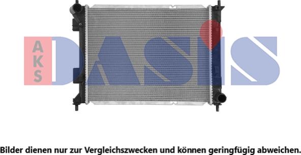 AKS Dasis 510191N - Радиатор, охлаждение двигателя autosila-amz.com
