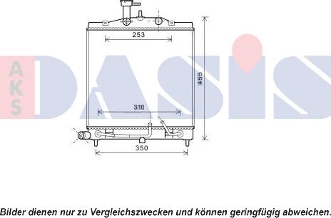 AKS Dasis 510142N - Радиатор, охлаждение двигателя autosila-amz.com