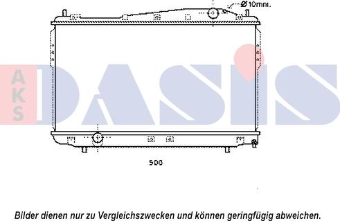 AKS Dasis 510155N - Радиатор, охлаждение двигателя autosila-amz.com