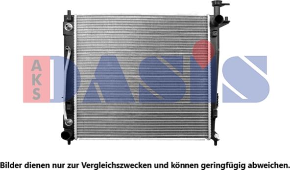 AKS Dasis 510184N - Радиатор, охлаждение двигателя autosila-amz.com