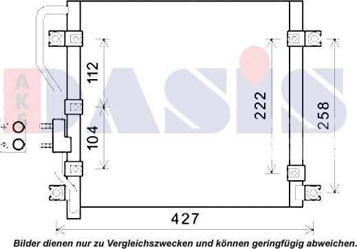 AKS Dasis 512095N - Конденсатор кондиционера autosila-amz.com