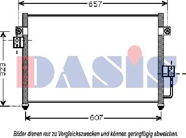 AKS Dasis 512026N - Конденсатор кондиционера autosila-amz.com