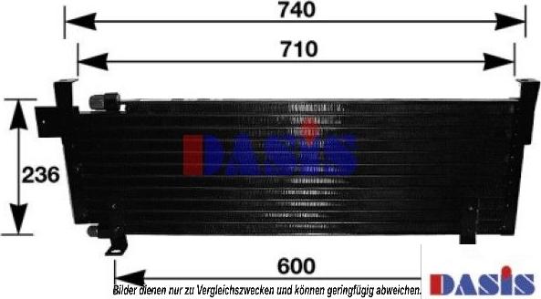 AKS Dasis 520046N - Конденсатор кондиционера autosila-amz.com