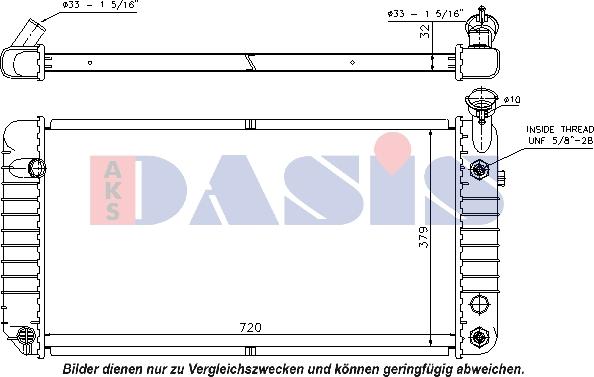 AKS Dasis 520052N - Радиатор, охлаждение двигателя autosila-amz.com