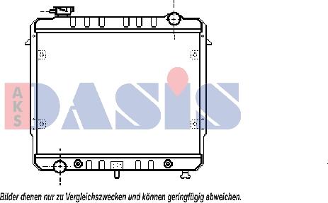 AKS Dasis 520010N - Радиатор, охлаждение двигателя autosila-amz.com