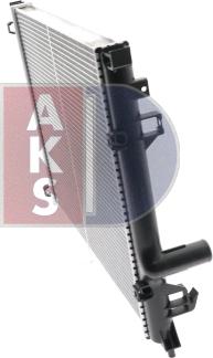 AKS Dasis 520025N - Радиатор, охлаждение двигателя autosila-amz.com