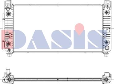 AKS Dasis 520107N - Радиатор, охлаждение двигателя autosila-amz.com