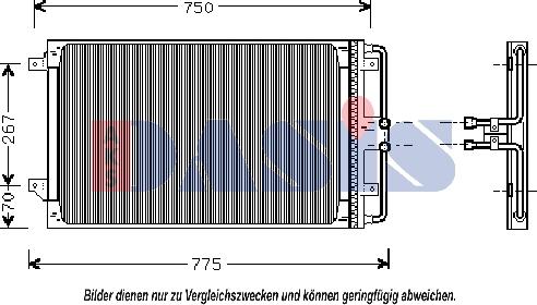 AKS Dasis 522600N - Конденсатор кондиционера autosila-amz.com