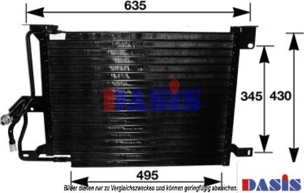 AKS Dasis 522630N - Конденсатор кондиционера autosila-amz.com