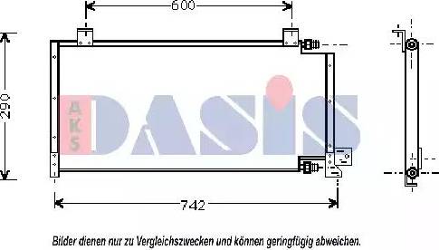 AKS Dasis 522037N - Конденсатор кондиционера autosila-amz.com