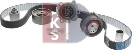 AKS Dasis 570305N - Водяной насос + комплект зубчатого ремня ГРМ autosila-amz.com