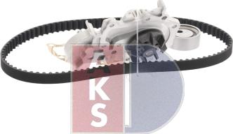 AKS Dasis 570308N - Водяной насос + комплект зубчатого ремня ГРМ autosila-amz.com