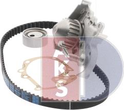 AKS Dasis 570308N - Водяной насос + комплект зубчатого ремня ГРМ autosila-amz.com