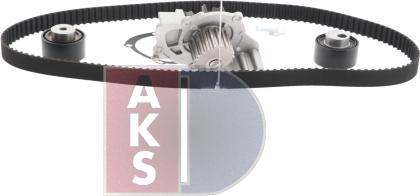 AKS Dasis 570317N - Водяной насос + комплект зубчатого ремня ГРМ autosila-amz.com