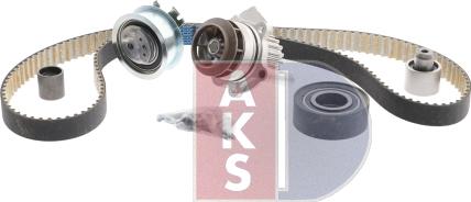 AKS Dasis 570330N - Водяной насос + комплект зубчатого ремня ГРМ autosila-amz.com