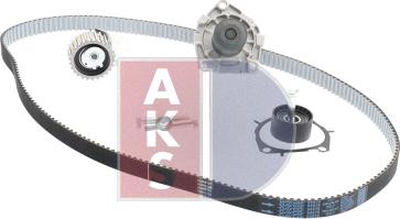 AKS Dasis 570332N - Водяной насос + комплект зубчатого ремня ГРМ autosila-amz.com
