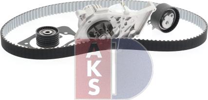 AKS Dasis 570292N - Водяной насос + комплект зубчатого ремня ГРМ autosila-amz.com