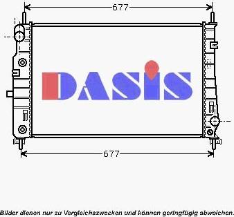 AKS Dasis 090068N - Радиатор, охлаждение двигателя autosila-amz.com