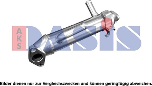 AKS Dasis 090015N - Радиатор, рециркуляция ОГ autosila-amz.com