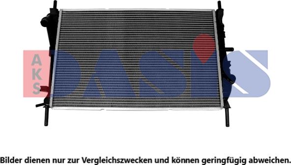 AKS Dasis 090072N - Радиатор, охлаждение двигателя autosila-amz.com