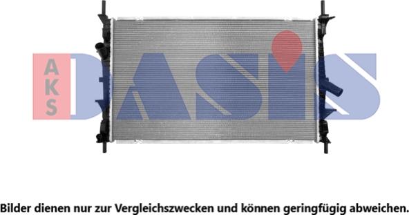 AKS Dasis 090152N - Радиатор, охлаждение двигателя autosila-amz.com