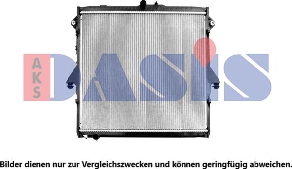 AKS Dasis 090136N - Радиатор, охлаждение двигателя autosila-amz.com