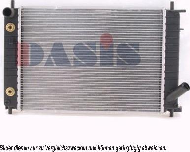 AKS Dasis 091340N - Радиатор, охлаждение двигателя autosila-amz.com