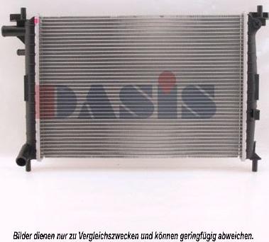 AKS Dasis 091360N - Радиатор, охлаждение двигателя autosila-amz.com